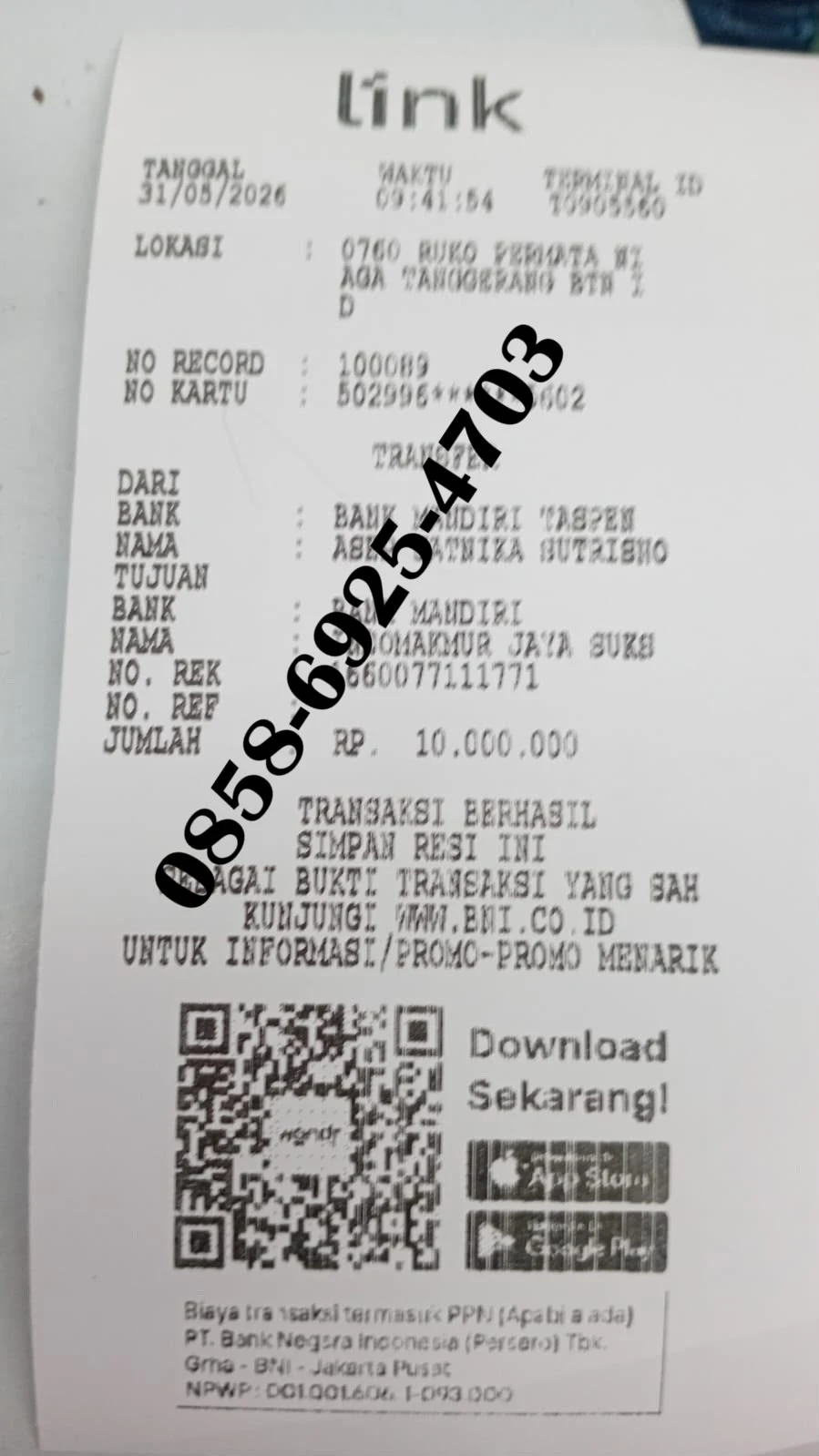Bukti Transfer 03