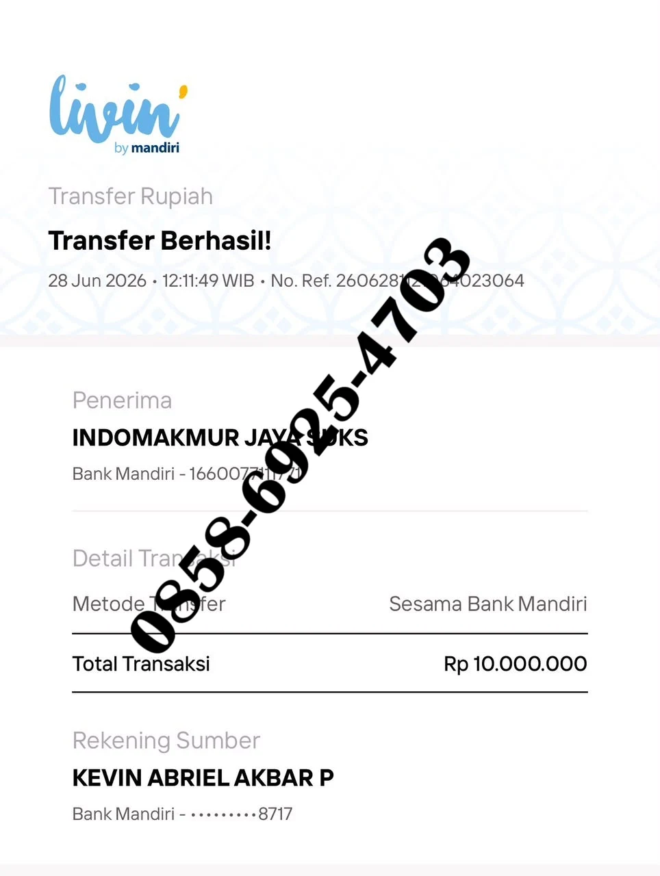 Bukti Transfer 16